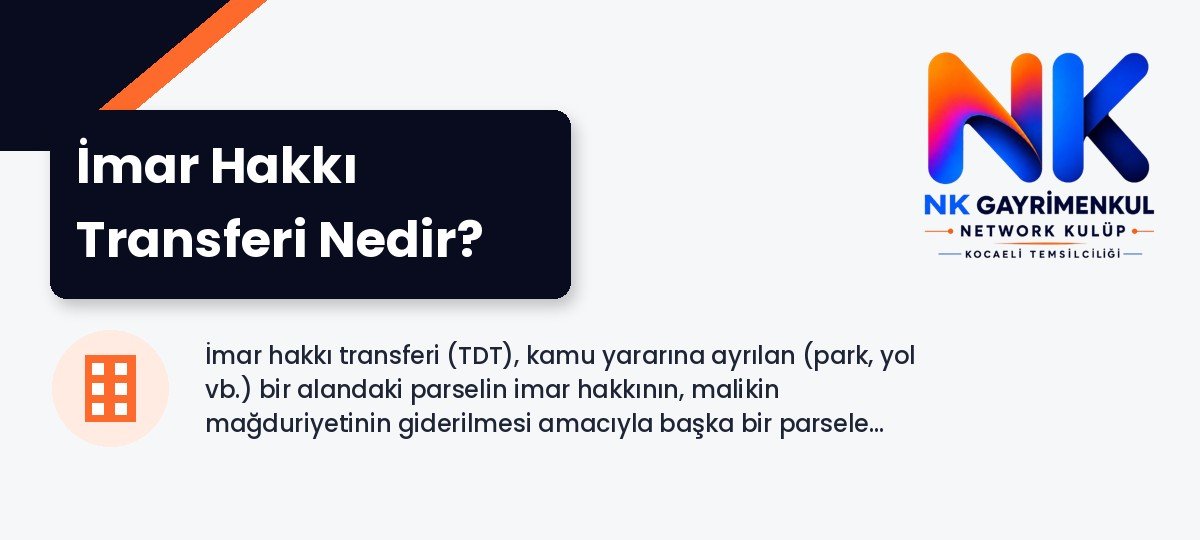 İmar Hakkı Transferi Nedir?