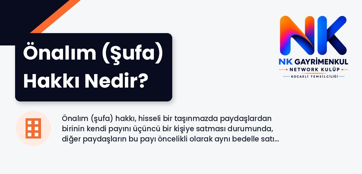 Önalım (Şufa) Hakkı Nedir?