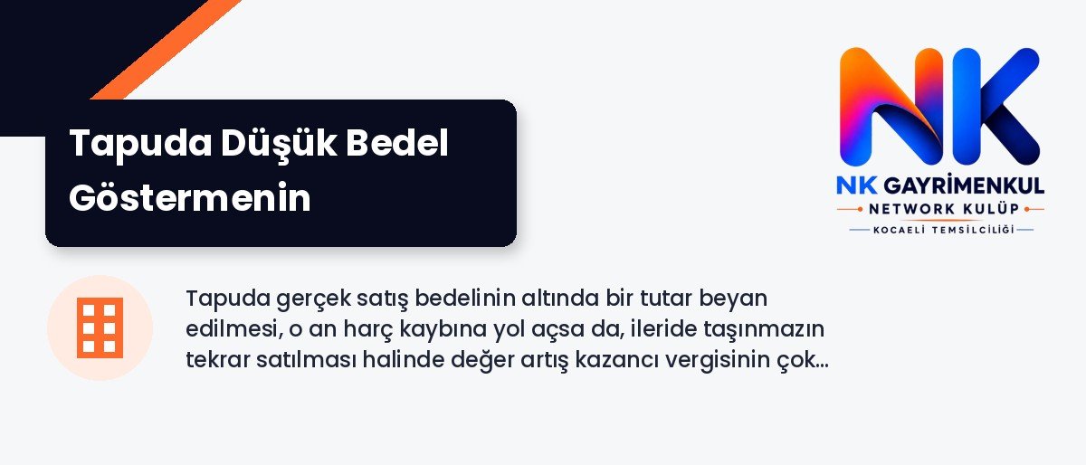 Tapuda Düşük Bedel Göstermenin Sonuçları Nelerdir?