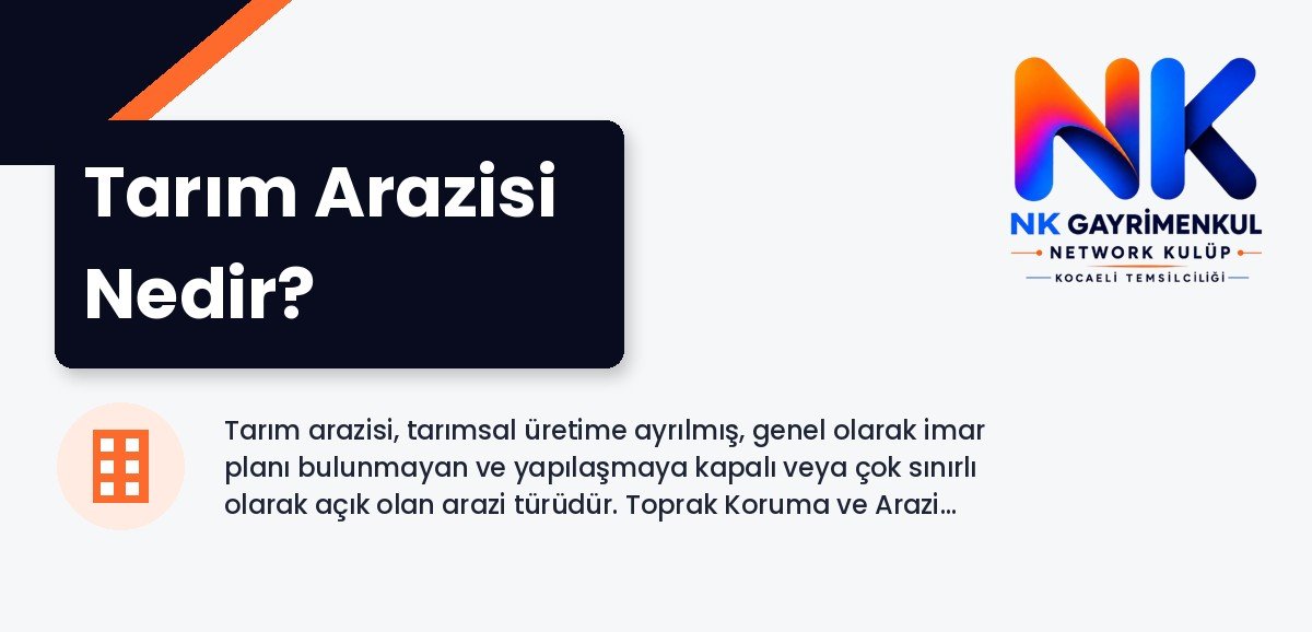 Tarım Arazisi Nedir?