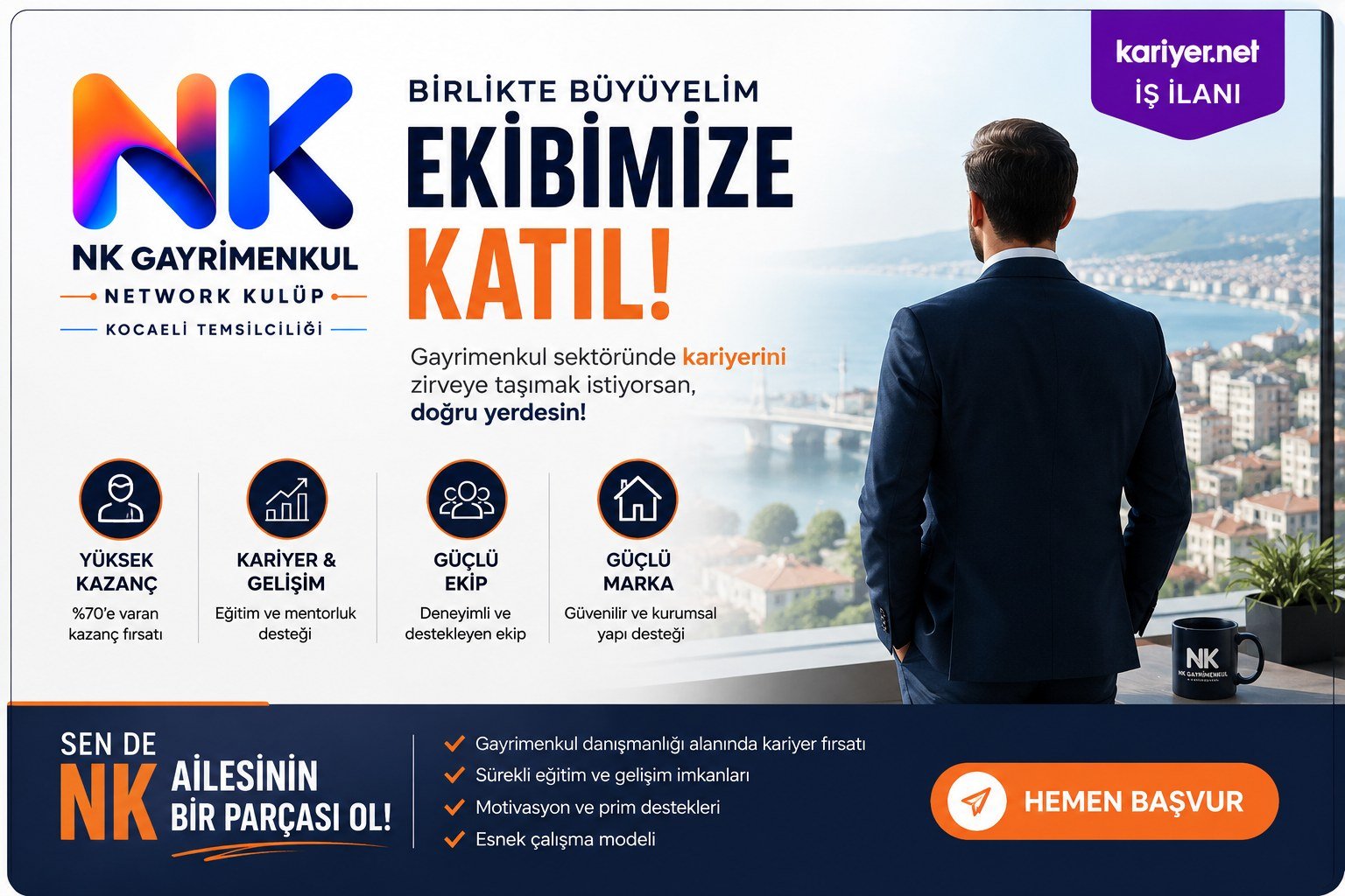 NK Gayrimenkul Ekibimize Katıl — gayrimenkul danışmanlığı kariyer fırsatı